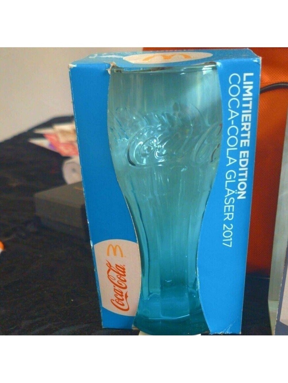 Coca-Cola McDonald's Glass 2017 blue
